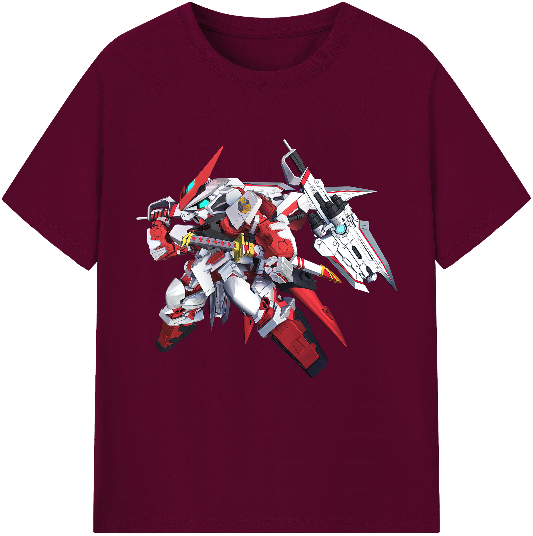 （画像用） 機動戦士ガンダム Mobile Suit Gundam レディースカジュアルプリントTシャツ（綿100％）